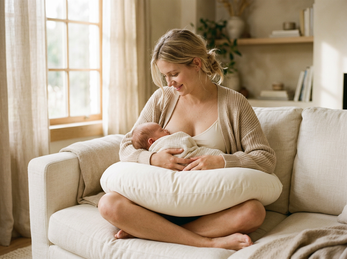 Coussin d'Allaitement en U MUMCOMFY — confort maman bébé