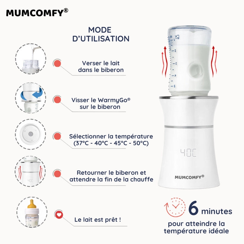 Chauffe biberon nomade 8800mAh — WarmyGo®