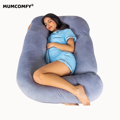Coussin de Grossesse G-shape — Velours Doux — vue 2 MUMCOMFY