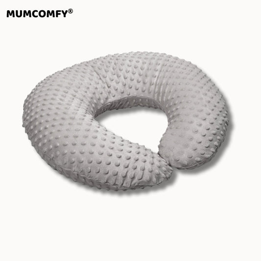 Coussin d'Allaitement en U — Gris Bubble
