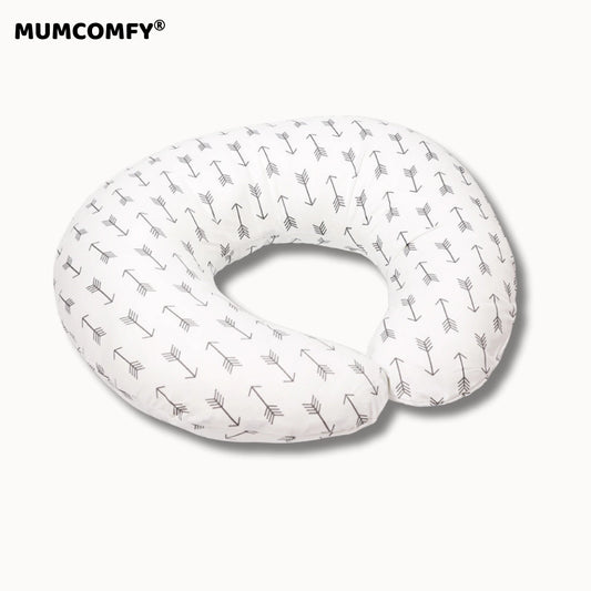 Coussin d'Allaitement en U — Flèches Grises