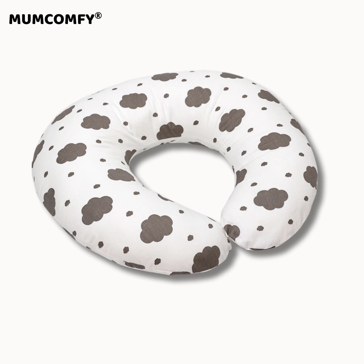 Coussin d'Allaitement en U — Nuages Cachemire