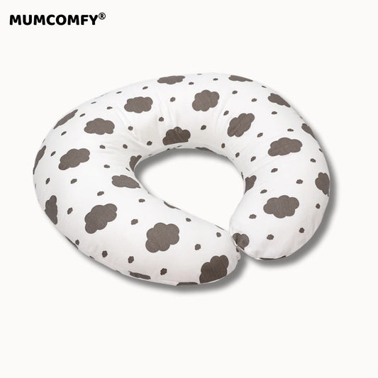 Coussin d'Allaitement en U — Nuages Cachemire