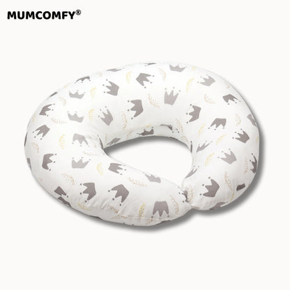 Coussin d'Allaitement en U — Couronnes Dorées
