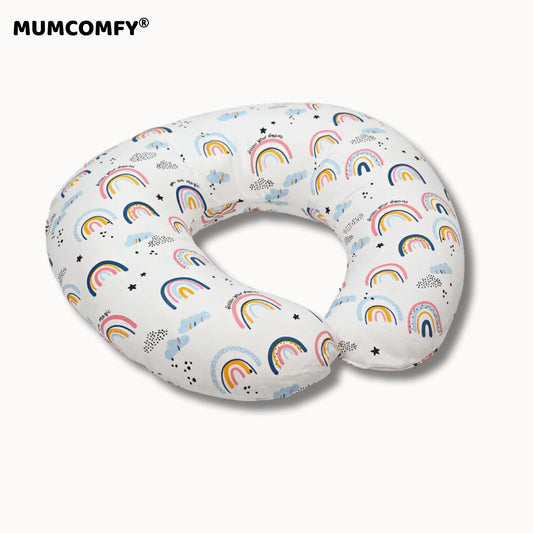 Coussin d'Allaitement en U — Arc-en-Ciel Magique