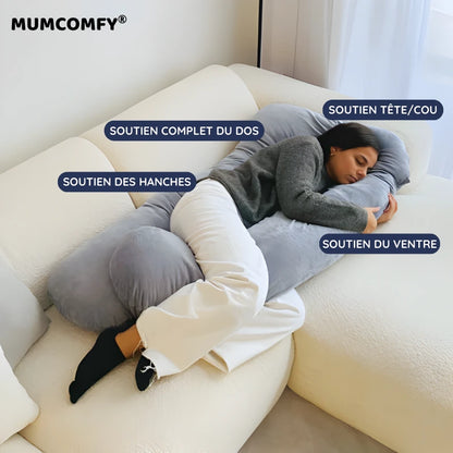 Coussin de Grossesse U-shape — Velours Signature — vue 5 MUMCOMFY