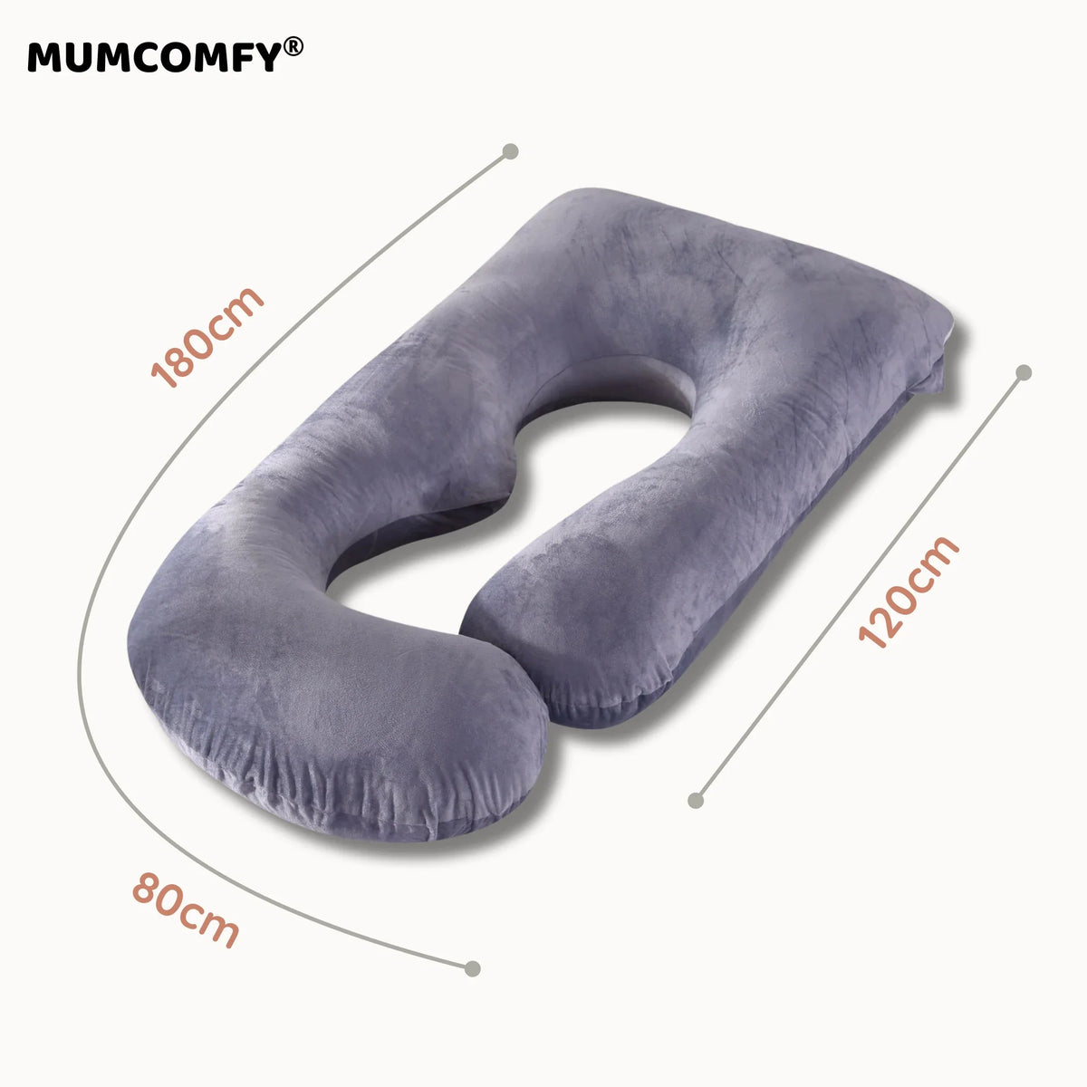 Coussin de Grossesse G-shape — Velours Doux - vue 6