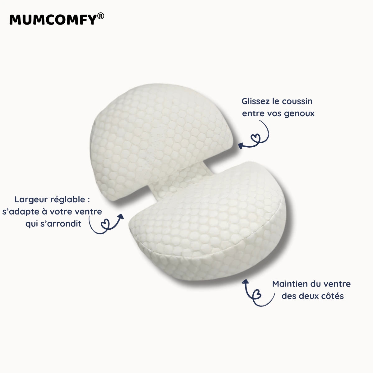 Coussin de Grossesse 2-en-1 Modulable Multi-Positions