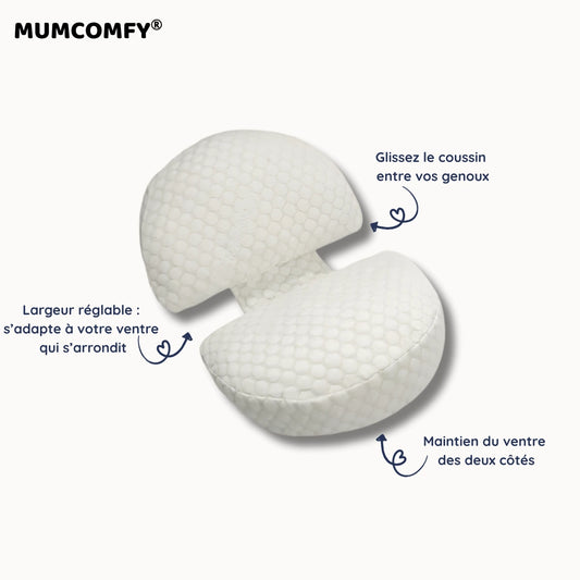 Coussin de Grossesse 2-en-1 Modulable Multi-Positions