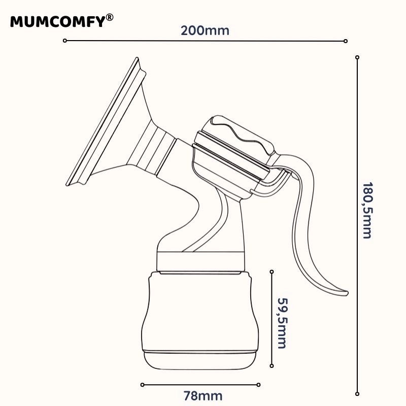 Tire-lait manuel portable — ManualFlow®