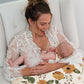 Coussin d'Allaitement en U — Bouquet Romantique