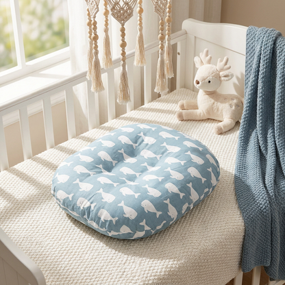 Cocon bébé Baleines ambiance chambre bébé