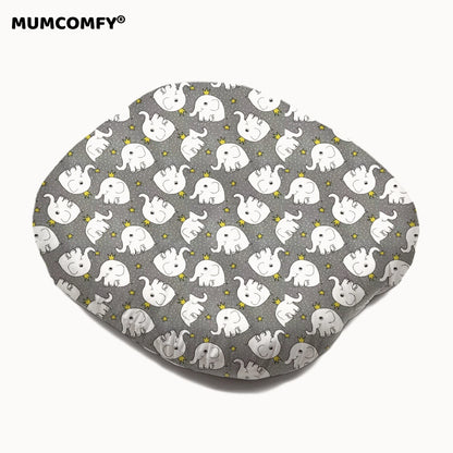 Cocon Bébé Incliné — Éléphants Couronne Gris