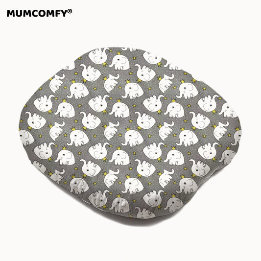 Cocon Bébé Incliné — Éléphants Couronne Gris