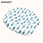 Cocon bébé motif Baleines Bleues fond Blanc