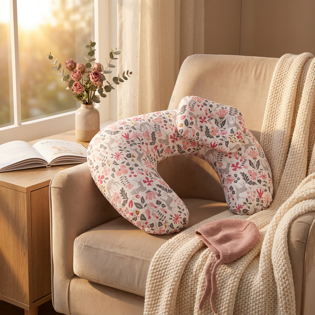 Coussin Papillon Duo Roses — ambiance cocooning matinale avec roses séchées